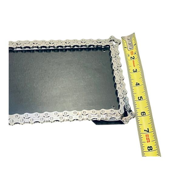 NEW Bicycle Motorcycle Chain PICTURE FRAME Holds 5x7 Photo Faux Bike Chain NWOT - Picture 6 of 7
